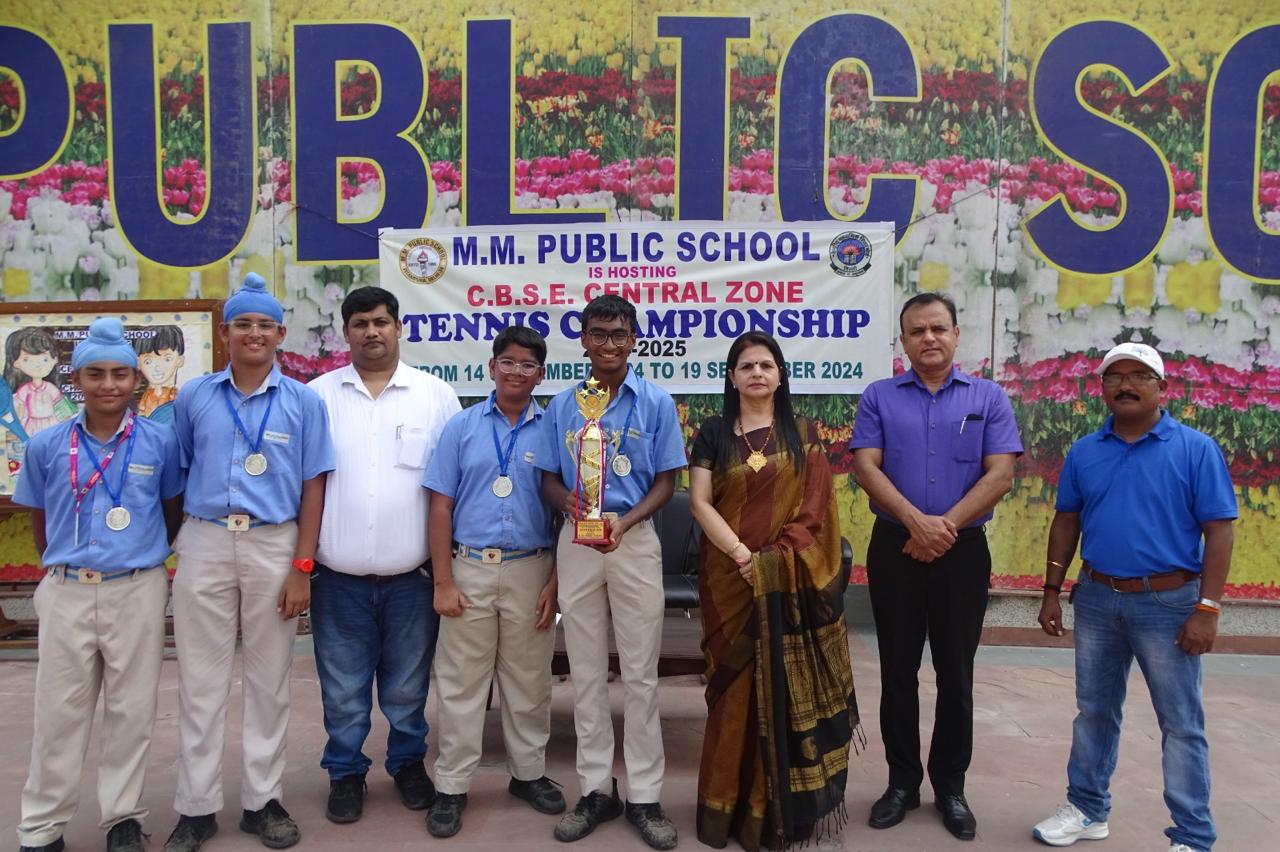 Prize distribution CEREMONY OF CBSE CENTRAL ZONE TENNIS CHAMPIONSHIP 2024-25 (DELHI REGION)