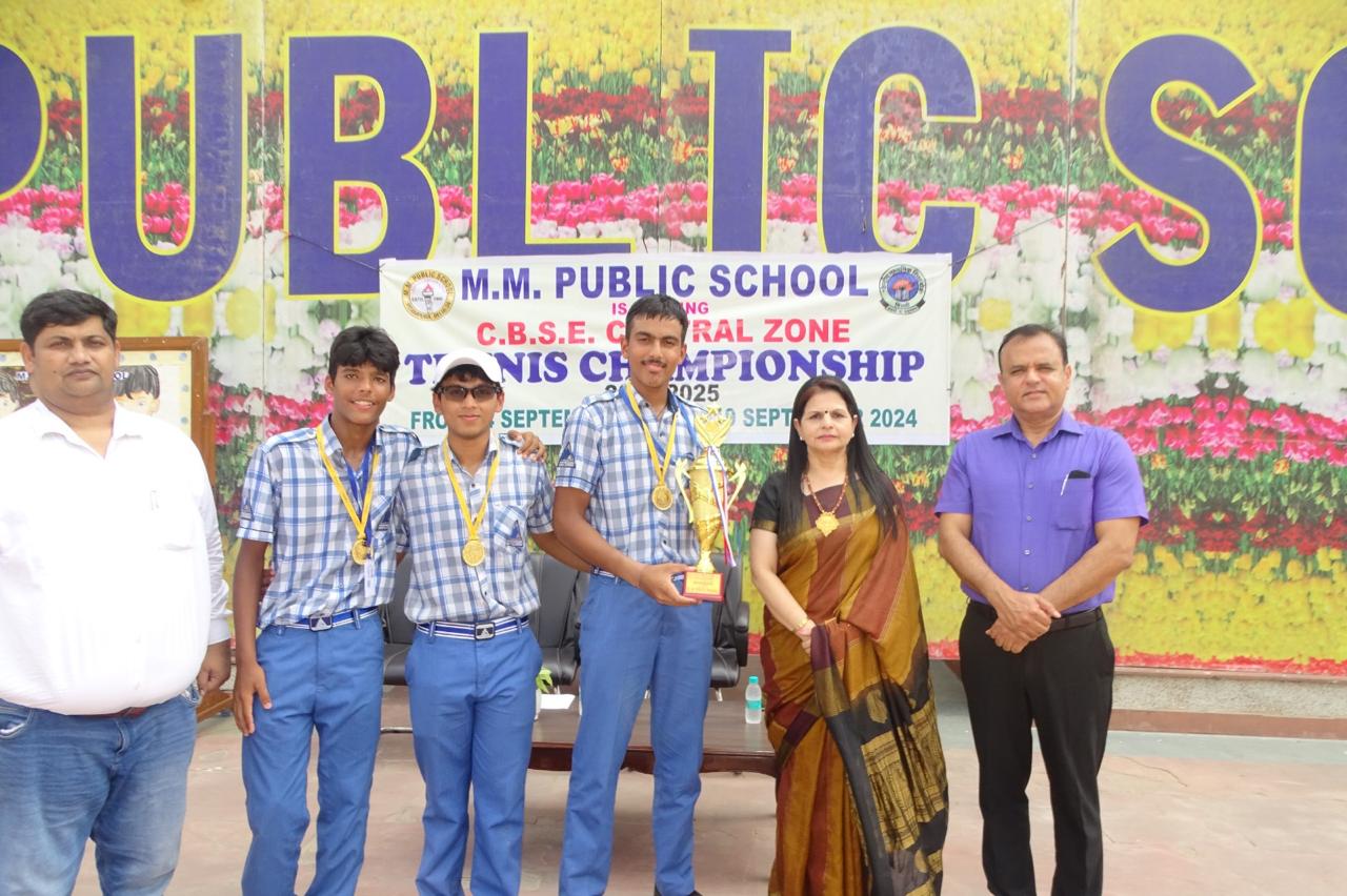 Prize distribution CEREMONY OF CBSE CENTRAL ZONE TENNIS CHAMPIONSHIP 2024-25 (DELHI REGION)