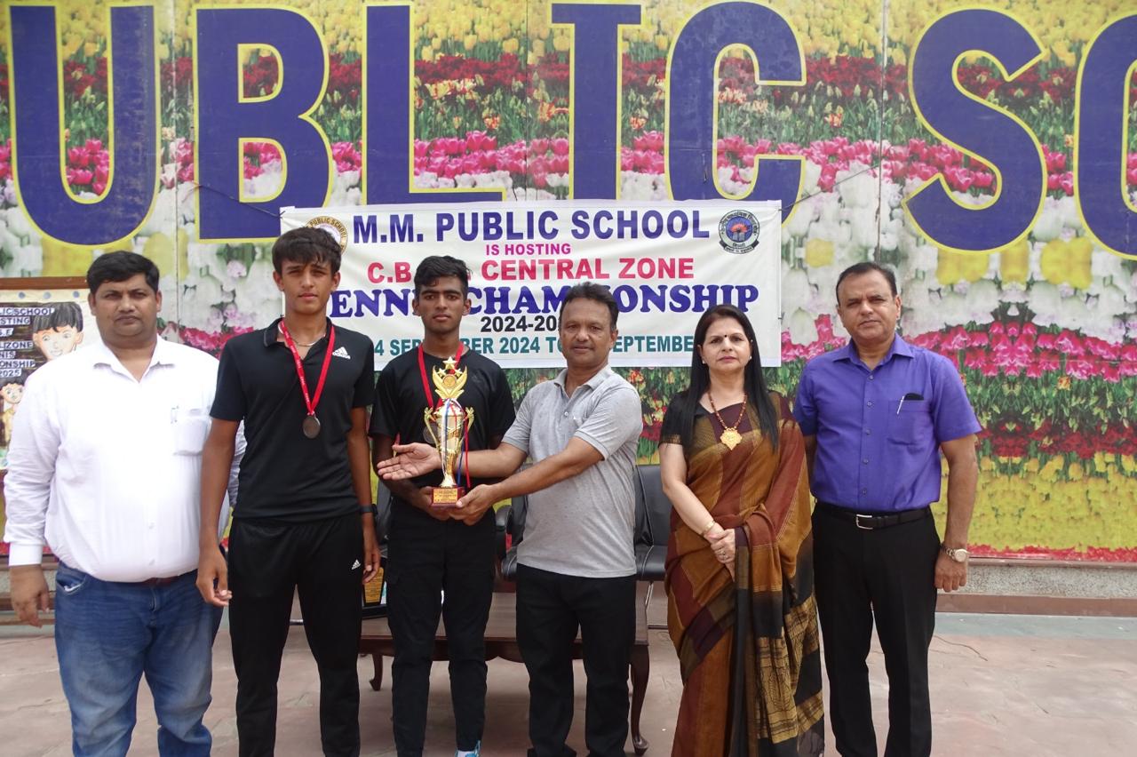 Prize distribution CEREMONY OF CBSE CENTRAL ZONE TENNIS CHAMPIONSHIP 2024-25 (DELHI REGION)