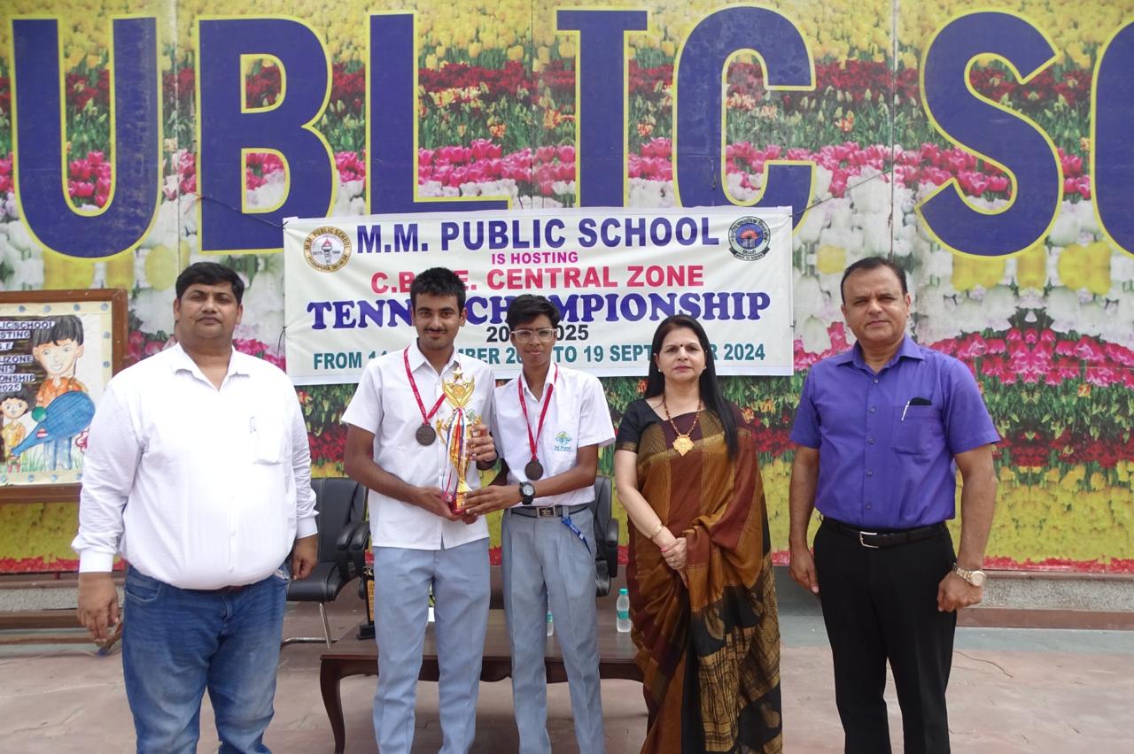 Prize distribution CEREMONY OF CBSE CENTRAL ZONE TENNIS CHAMPIONSHIP 2024-25 (DELHI REGION)