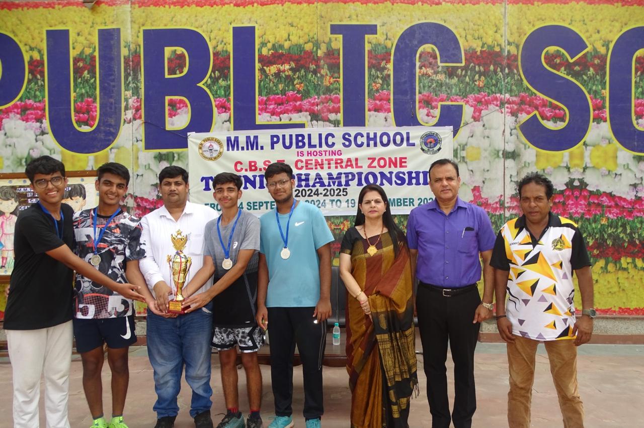 Prize distribution CEREMONY OF CBSE CENTRAL ZONE TENNIS CHAMPIONSHIP 2024-25 (DELHI REGION)