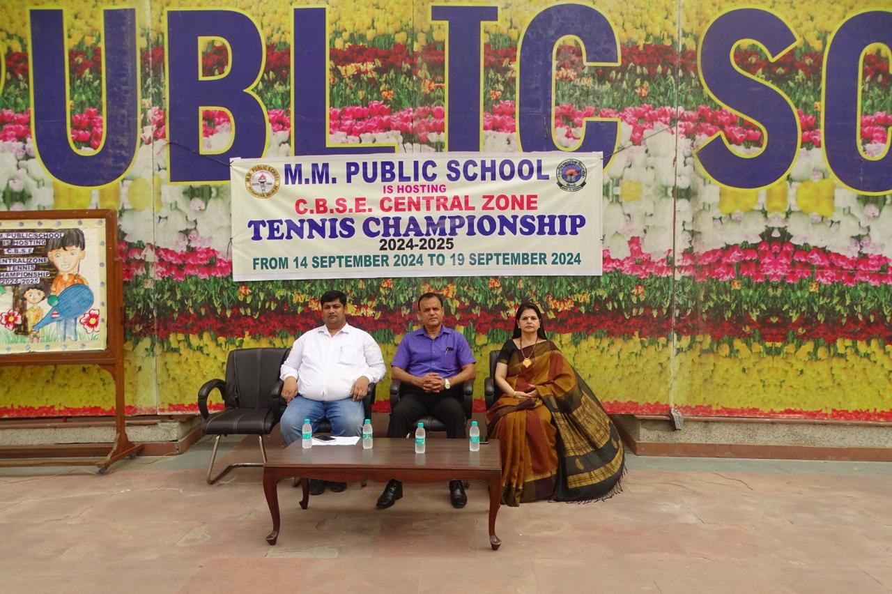 Prize distribution CEREMONY OF CBSE CENTRAL ZONE TENNIS CHAMPIONSHIP 2024-25 (DELHI REGION)