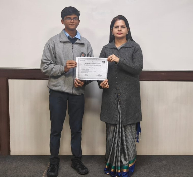 MERITORIOUS ACHIEVEMENT IN ARYABHATA GANIT CHALLENGE-2024