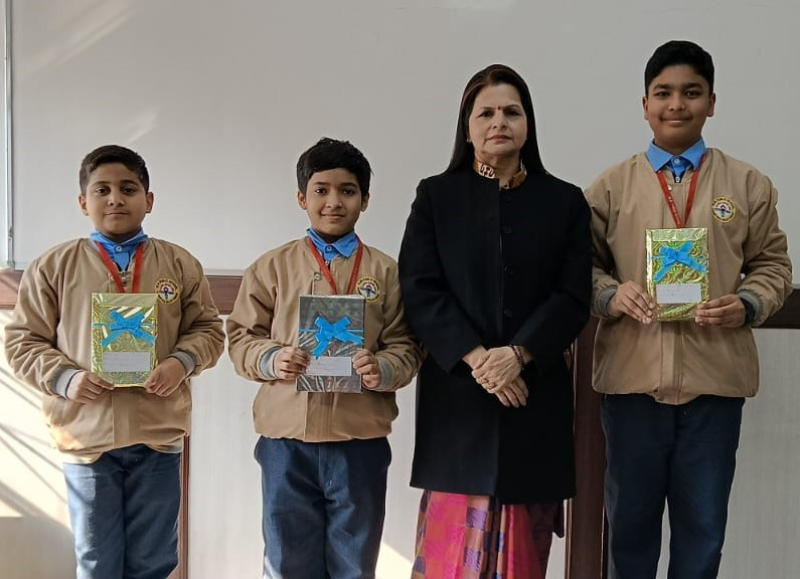 अंतर्विद्यालय स्वामी विवेकानंद के सस्वर पाठ प्रतियोगिता में उपलब्धि