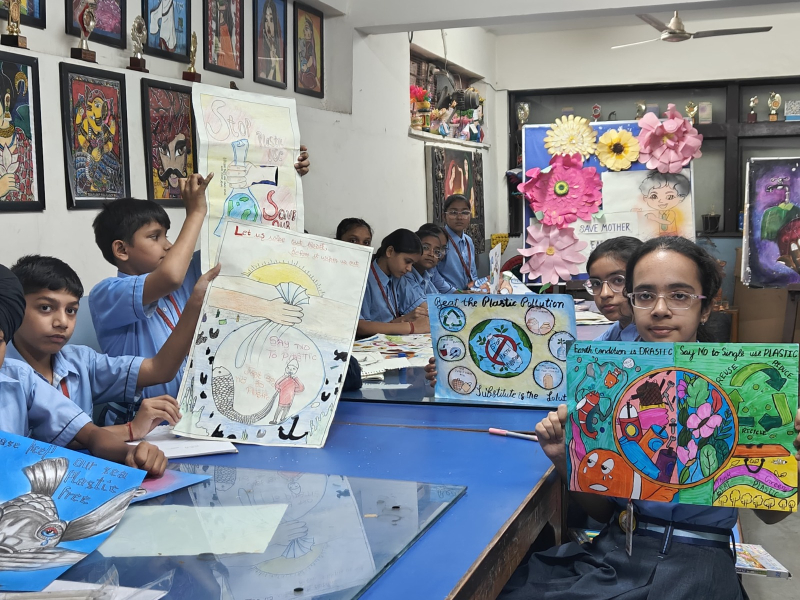 Poster Making Activity by Art & Craft Club Students