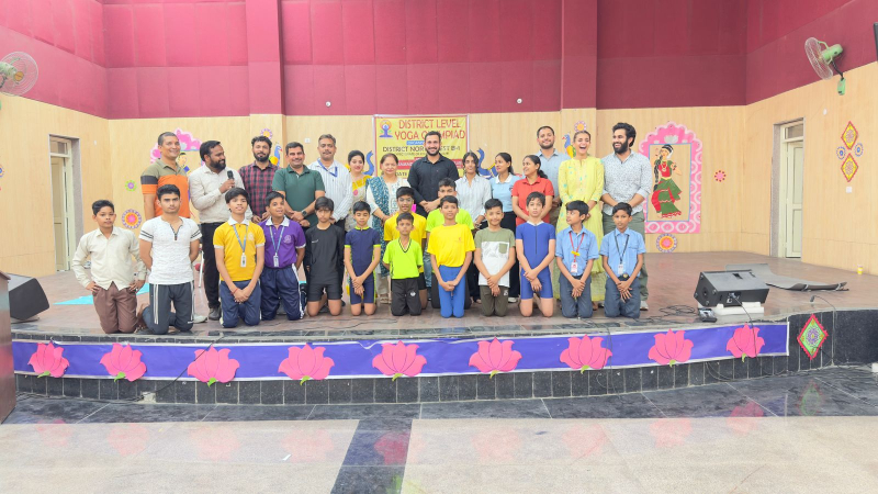 Achievement in District level Yoga Olympiad