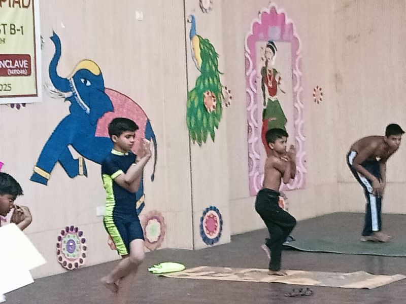 Achievement in District level Yoga Olympiad