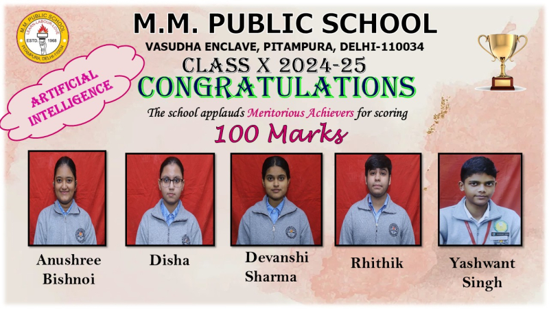 CBSE Class X Results 2024–25: A Triumph of Talent at MMPS