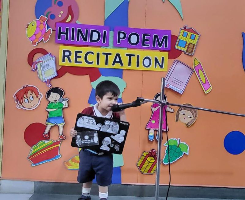 Hindi Poem Recitation by LKG Students