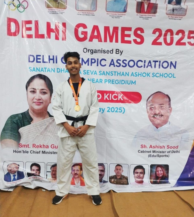 Gold Medal at Delhi Olympic Games 2025