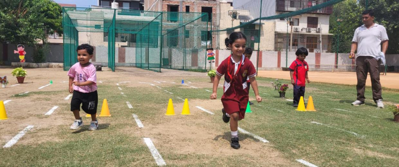20-Metre Hurdle Race by Pre-Primary Students