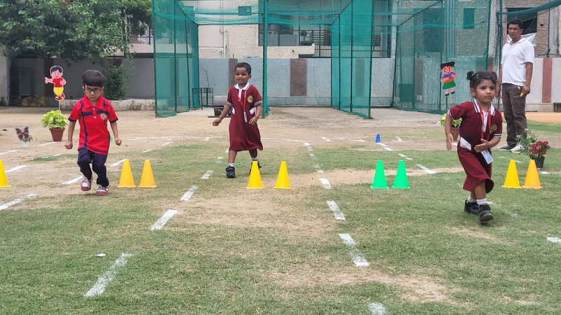 20-Metre Hurdle Race by Pre-Primary Students