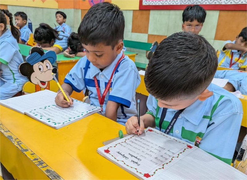 English Calligraphy Competition by Pre-Primary