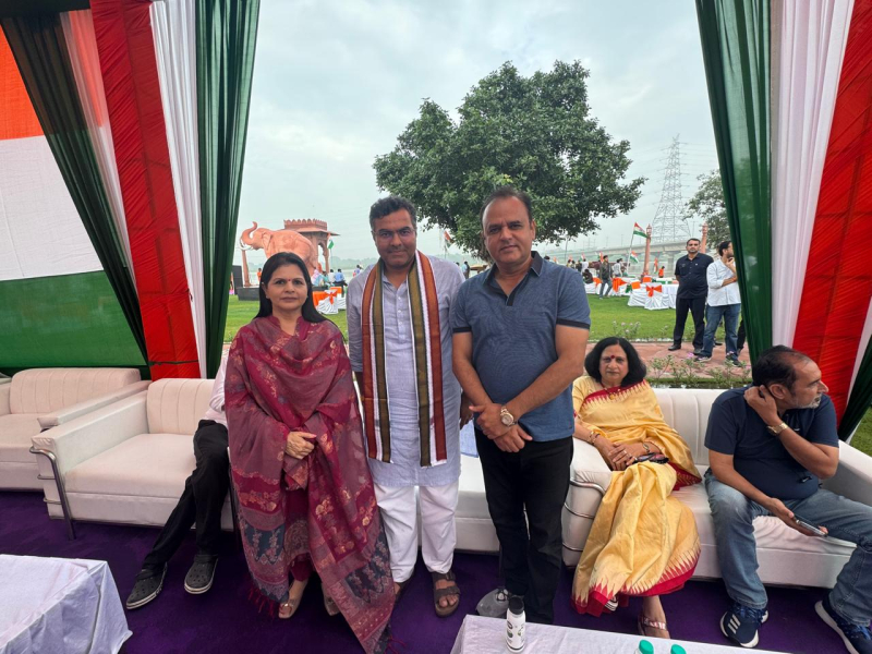 Independence Day Celebration at Yamuna River