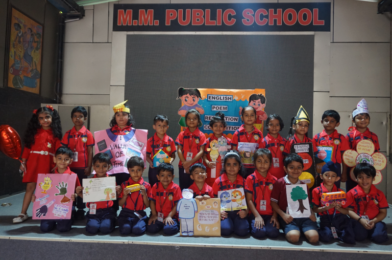 English Poem Recitation Competition: Grade U.K.G.