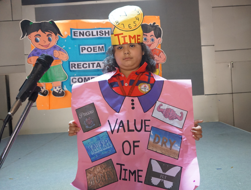 English Poem Recitation Competition: Grade U.K.G.