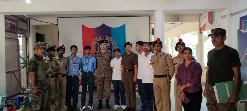M.M. Public School Students Shine at Waste-to-Wealth Exhibition at 2 Delhi Bn NCC ITI PUSA