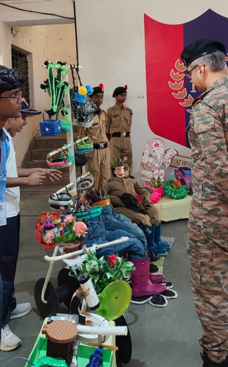 M.M. Public School Students Shine at Waste-to-Wealth Exhibition at 2 Delhi Bn NCC ITI PUSA