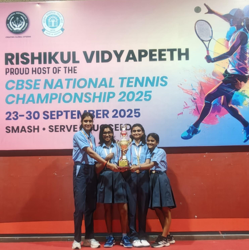 M.M. Public School Shines at CBSE National Tennis Championship 2025
