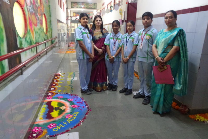 Inter-House Rangoli Making Competition
