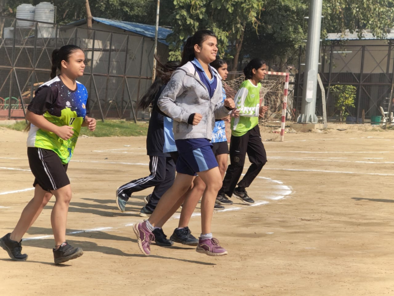 First Position at Delhi State School Games Handball Tournament
