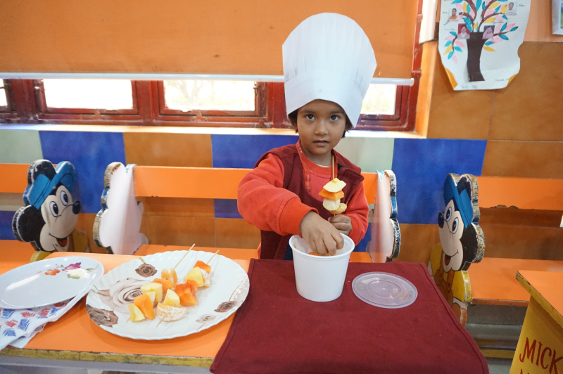 Fruit Kebab Making