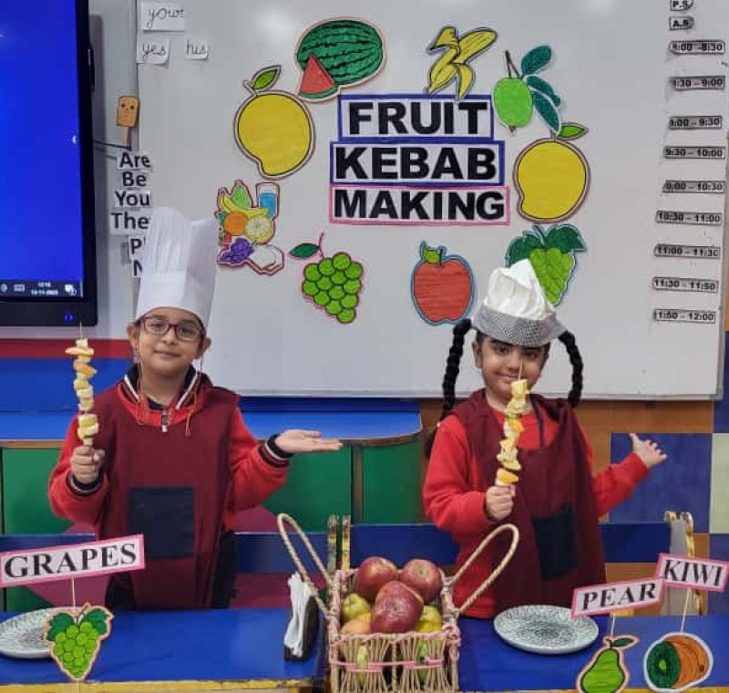 Fruit Kebab Making