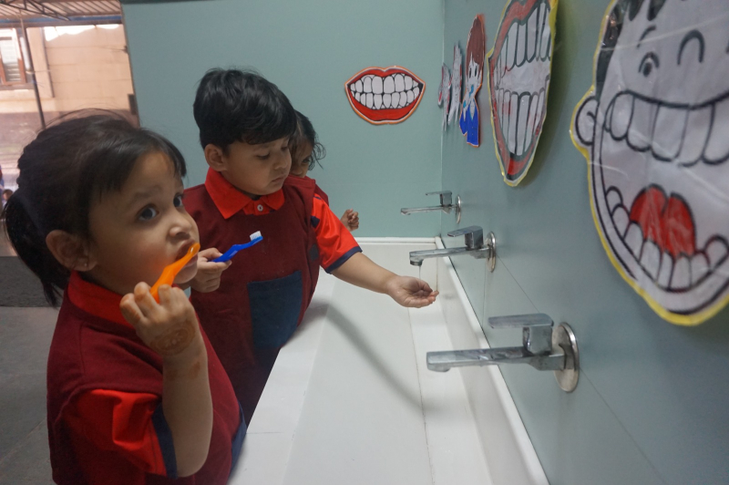 Little Learners, Big Smiles:Brushing Up the Teeth Activity for Balvatika 1