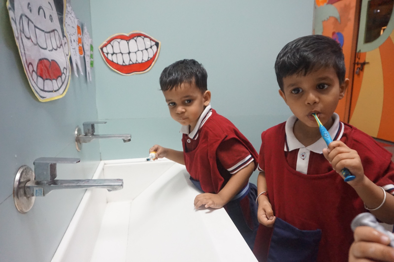 Little Learners, Big Smiles:Brushing Up the Teeth Activity for Balvatika 1
