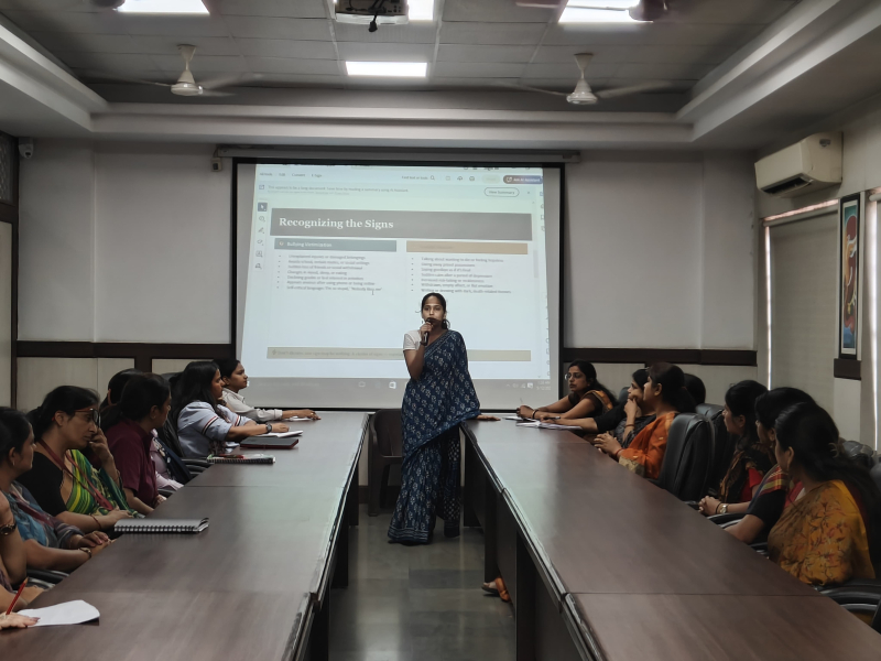 Teachers’ Workshop on “Dealing with Bullying Incidents and Suicidal Symptoms.”
