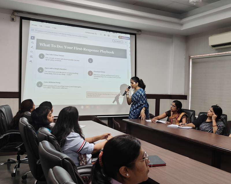 Teachers’ Workshop on “Dealing with Bullying Incidents and Suicidal Symptoms.”