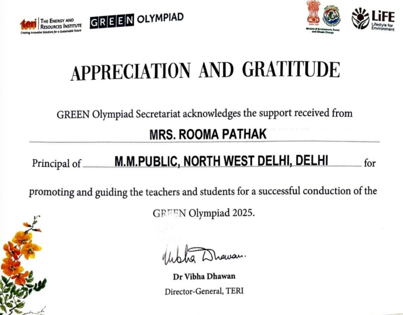 A Remarkable Achievement in Green Olympiad