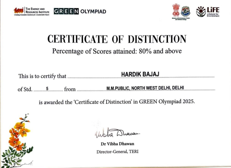 A Remarkable Achievement in Green Olympiad
