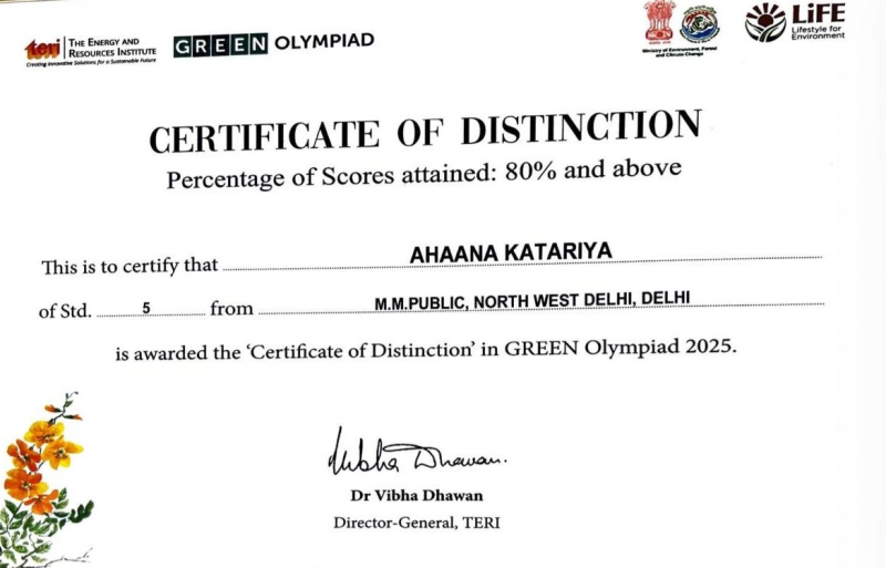 A Remarkable Achievement in Green Olympiad