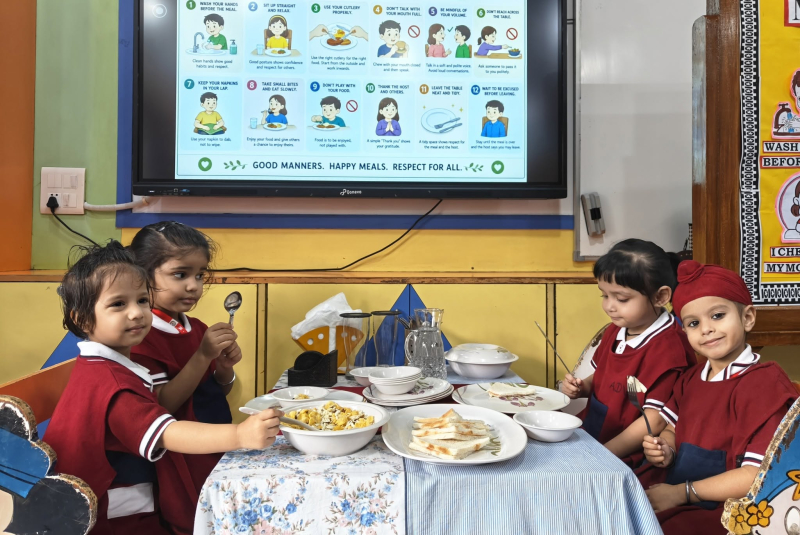 Dining with Grace: Table Etiquette Activity for Balvatika 1 & K.G.