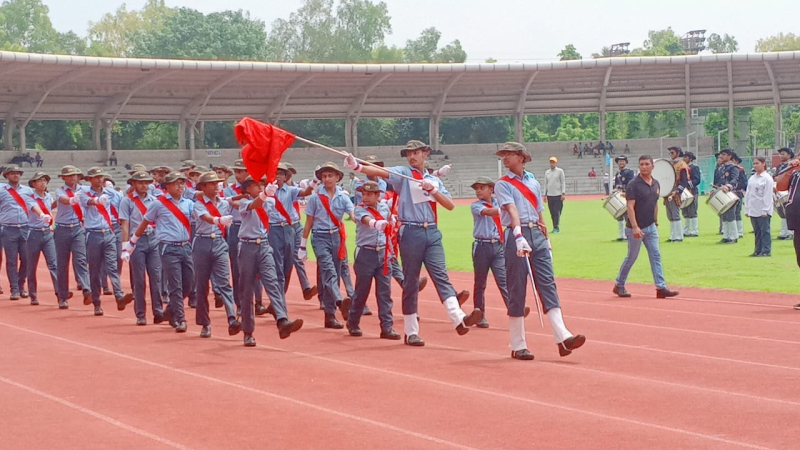 Second Position in March Past at Zonal Athletic Meet 2026–27