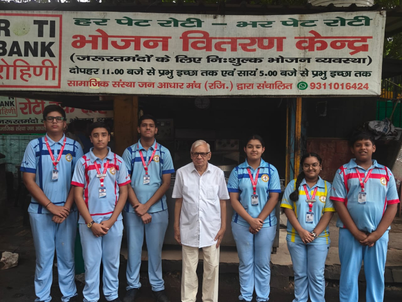 Serving Smiles: Class X Visit to Roti Bank