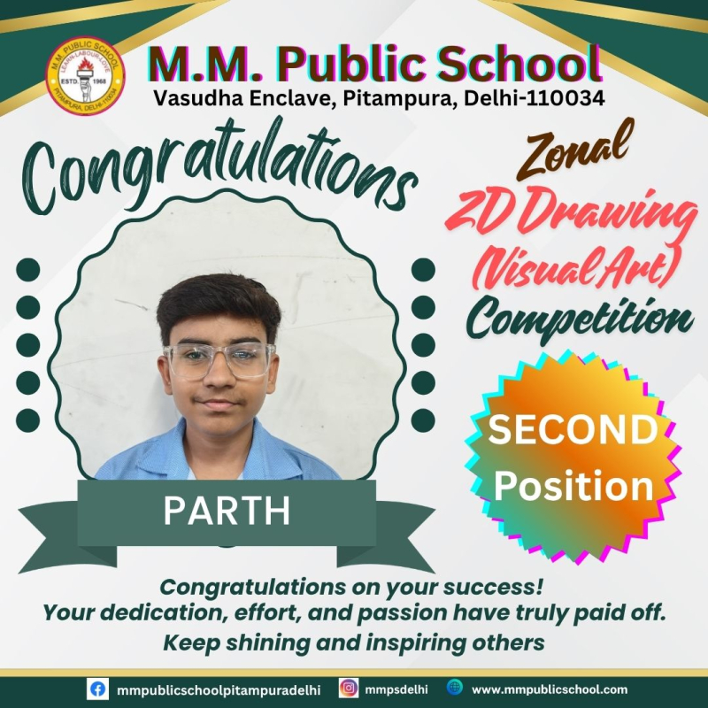 Remarkable Position in Zonal Level 2D Drawing Competition