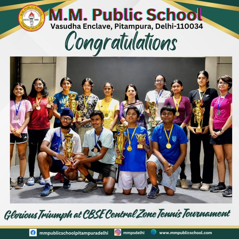 Glorious Triumph at the CBSE Central Zone Tennis Tournament 2026–27
