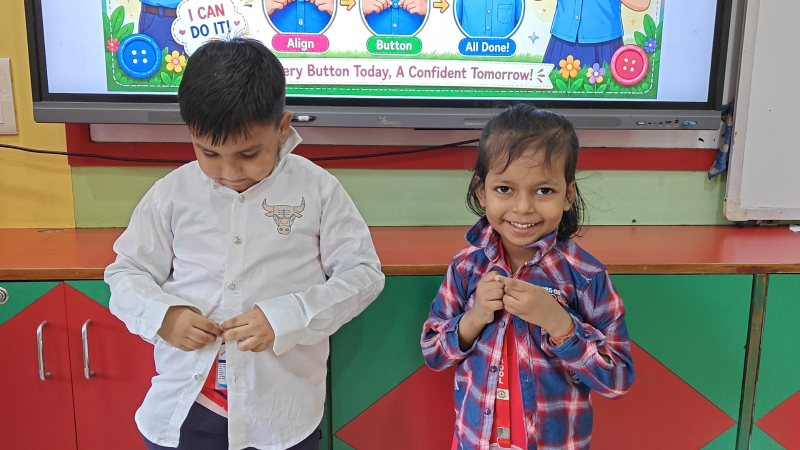 Life Skills Activity – “Button Your Shirt”