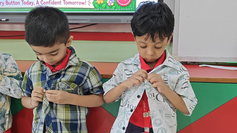 Life Skills Activity – “Button Your Shirt”