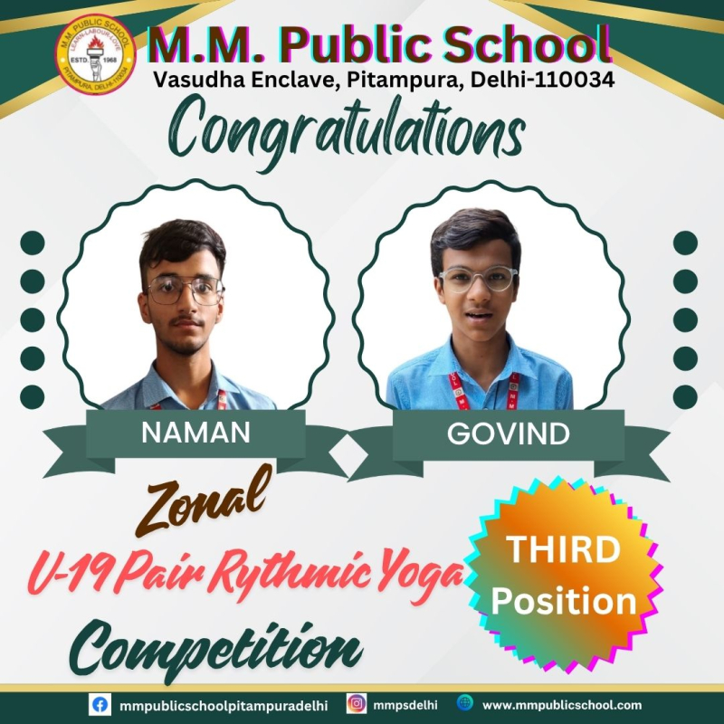 Remarkable Achievement in Yoga Zonal Competition