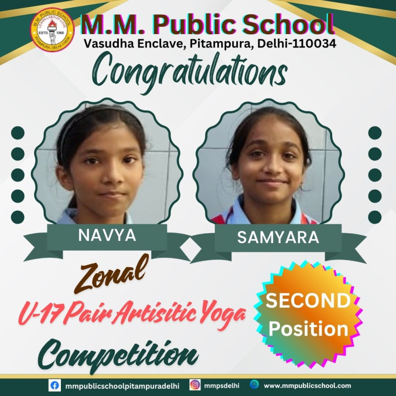 Remarkable Achievement in Yoga Zonal Competition