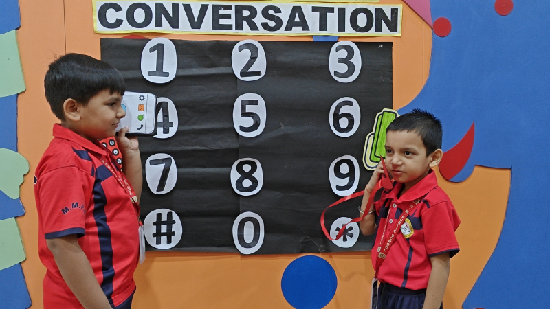 Inculcation of Telephonic Conversation – Class K.G. 