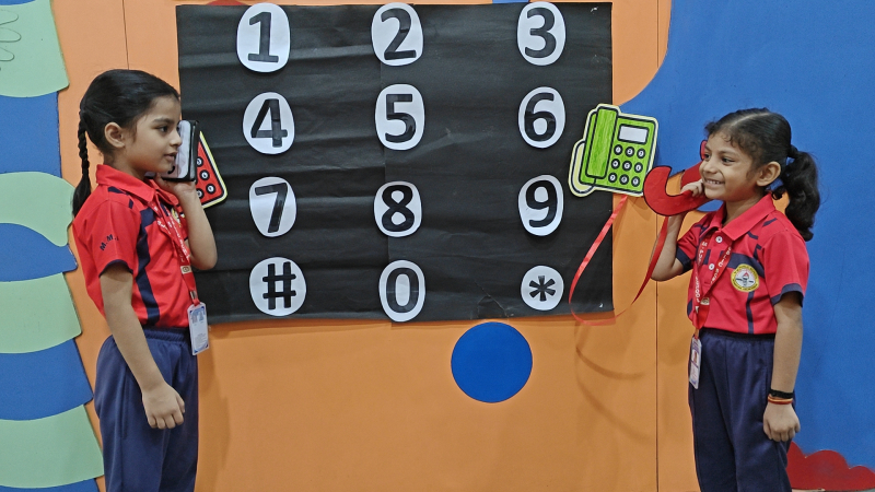 Inculcation of Telephonic Conversation – Class K.G. 