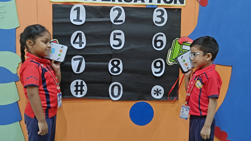 Inculcation of Telephonic Conversation – Class K.G. 