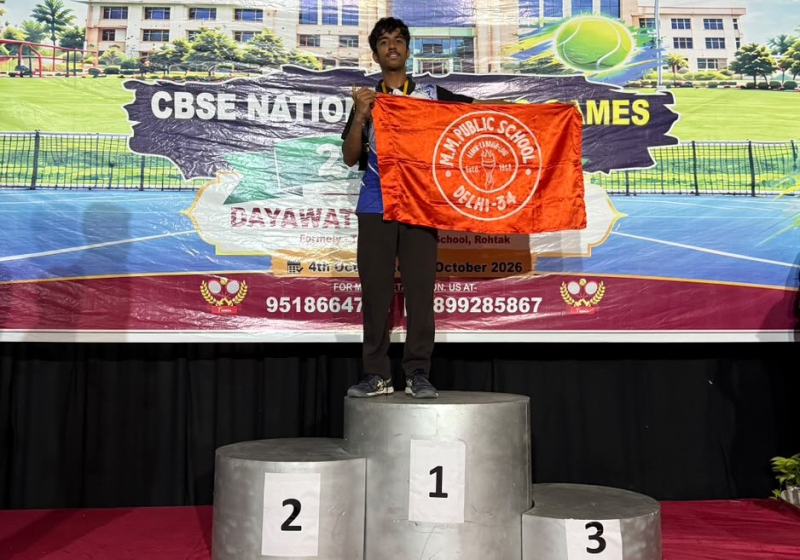 M.M. Public School Shines at CBSE National Tennis Tournament 2026