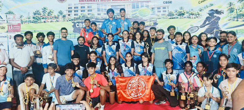 M.M. Public School Shines at CBSE National Tennis Tournament 2026