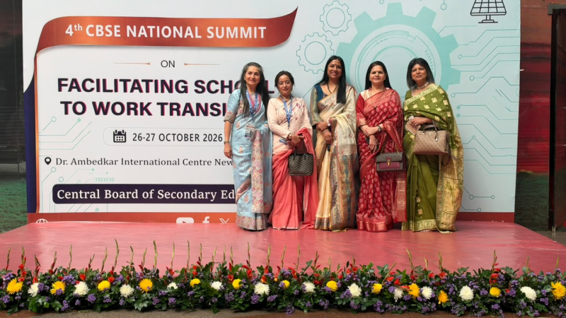 Honorable Principal Mrs. Rooma Pathak attended the 4th CBSE National Skill Summit 2026
